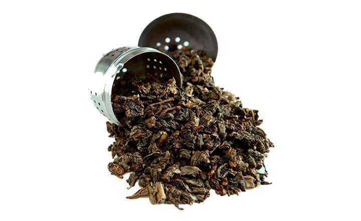 Blue oolong tea