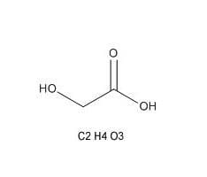 What is glycolic acid and how to use it for acne, spots, peeling, and stretch marks Glucolic acid molecular structure