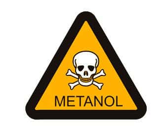 Methanol toxicity and symptoms of poisoning
