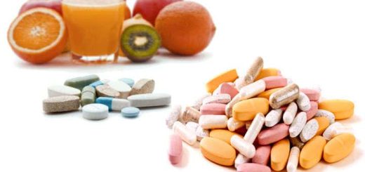 Taking multivitamins for men and women (adults, children) from a pharmacy or supermarket