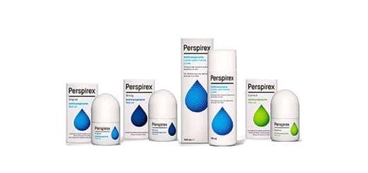 Perspirex deodorant for armpits, feet, and hands against excessive sweating