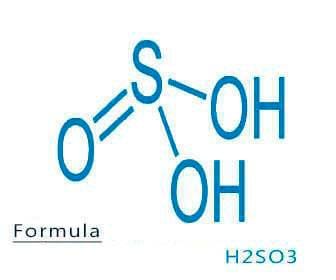 Sulfurous acid, what it is, formula, uses, and nomenclature Sulfurous acid formula and chemical structure