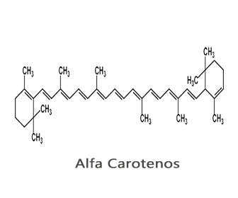 alfa carotenos estructura química