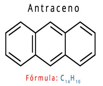 antraceno estructura y formula