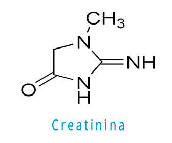 Estructura química de creatinina