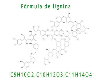 lignina formula y estructura química
